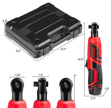 Load image into Gallery viewer, Cordless 12V Electric 3/8'' Ratchet Wrench Tool Kit

