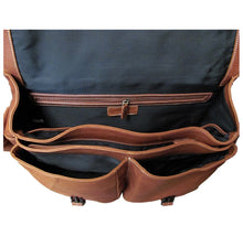 Load image into Gallery viewer, Amerileather Woody Leather 15-inch Laptop Messenger Bag
