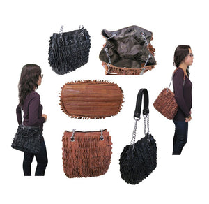 Amerileather Papillon Leather Handbag