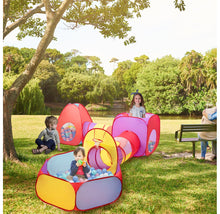 Load image into Gallery viewer, 7-Piece Kids Ball Pit Tunnel Play Tent
