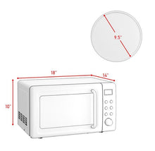 Load image into Gallery viewer, Black &amp; Rose Gold Retro Countertop Microwave Oven
