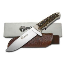 Load image into Gallery viewer, Böker Arbolito Genuine Deer Stag Full Tang Fixed Blade Hunting Knife
