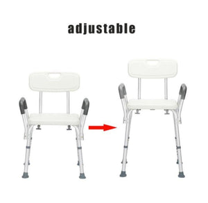 Aluminum Alloy Lifting Bath Chair With Armrests & Backrest