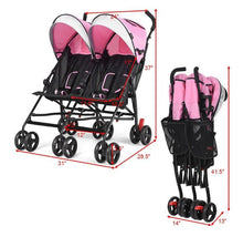 Load image into Gallery viewer, Baby-Joy Foldable Double Stroller
