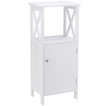 Load image into Gallery viewer, Costway White Bathroom Towels Storage Cabinet
