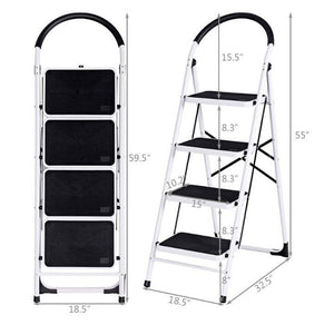 4-Step 330-lb Capacity Folding Ladder