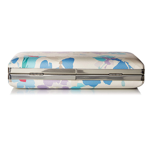 Calvin Klein Small Floral Saffiano Leather Clutch