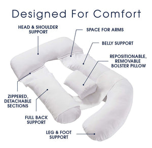 Cheer Collection U Shaped Pregnancy Pillow