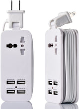 Load image into Gallery viewer, 4-Port USB and Universal Outlet Charging Station
