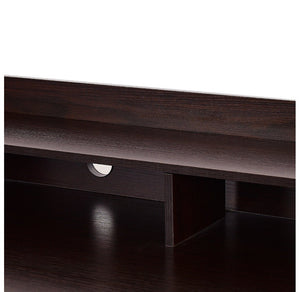 4-Drawer Writing Desk with Upper Shelf
