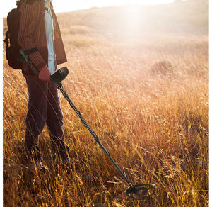 Back-lit LCD Metal Detector with Search Coil & Headphone Bag
