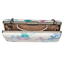 Load image into Gallery viewer, Calvin Klein Small Floral Saffiano Leather Clutch
