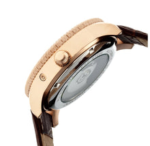 Load image into Gallery viewer, Heritor Piccard Automatic Semi-Skeleton Leather-Band Watch
