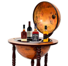 Load image into Gallery viewer, 16th Century Italian Wood Globe 36&#39;&#39; Wine Bar
