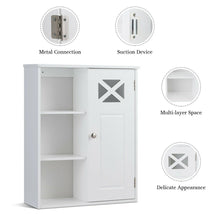 Load image into Gallery viewer, Costway Wall-Mounted 2-Shelf Decorative Door Medicine Cabinet
