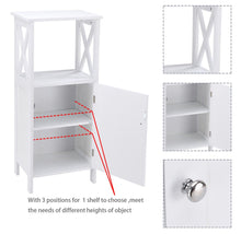 Load image into Gallery viewer, Costway White Bathroom Towels Storage Cabinet
