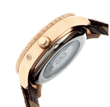 Load image into Gallery viewer, Heritor Piccard Automatic Semi-Skeleton Leather-Band Watch
