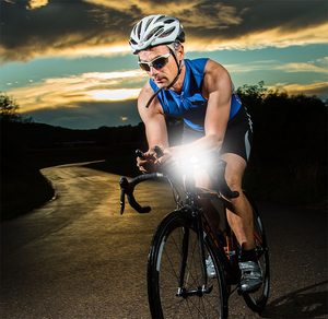 11-Piece Deluxe Rechargeable Bike Headlight Kit with Bonus Tail Light