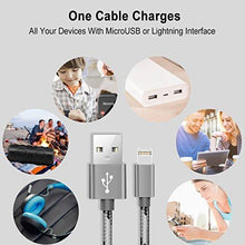 Load image into Gallery viewer, 2-in-1 Reversible Lightning &amp; Micro USB Cable (2-Pack)
