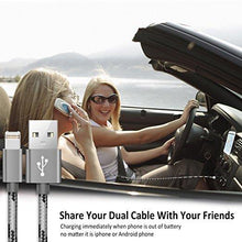 Load image into Gallery viewer, 2-in-1 Reversible Lightning &amp; Micro USB Cable (2-Pack)
