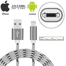 Load image into Gallery viewer, 2-in-1 Reversible Lightning &amp; Micro USB Cable (2-Pack)
