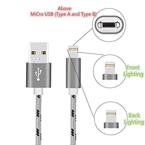2-in-1 Reversible Lightning & Micro USB Cable (2-Pack)