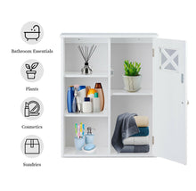 Load image into Gallery viewer, Costway Wall-Mounted 2-Shelf Decorative Door Medicine Cabinet
