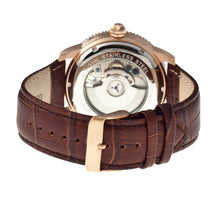 Load image into Gallery viewer, Heritor Piccard Automatic Semi-Skeleton Leather-Band Watch
