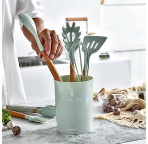 11-Piece Kitchen Utensil Set with Holder