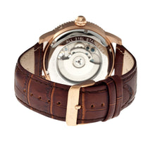 Load image into Gallery viewer, Heritor Piccard Automatic Semi-Skeleton Leather-Band Watch
