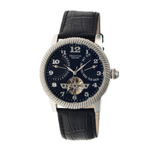 Load image into Gallery viewer, Heritor Piccard Automatic Semi-Skeleton Leather-Band Watch
