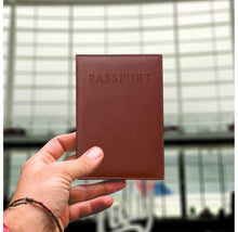 Load image into Gallery viewer, Colorful Faux Leather Passport Cover
