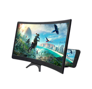12'' 3D Curved Screen Magnifier for Mobile Phones