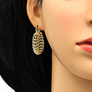 Cable Link 14K Gold-Filled Elegant Hoop Earrings