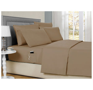 Bamboo 2000 6-Piece Smart Sheets Set with Storage Pockets (1- or 2-Pack)