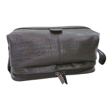 Load image into Gallery viewer, Amerileather Printed Leather Toiletry Bag
