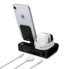 Aduro 3-in-1 Desktop Charging Stand for iPhone, AirPods, & Apple Watch