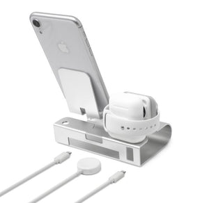 Aduro 3-in-1 Desktop Charging Stand for iPhone, AirPods, & Apple Watch