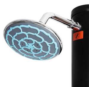 7.2-foot 2-Section Solar Heated Outdoor Shower
