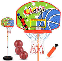 Load image into Gallery viewer, Adjustable Height Kids&#39; Basketball Hoop Play Set
