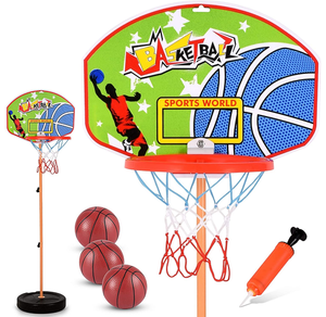 Adjustable Height Kids' Basketball Hoop Play Set