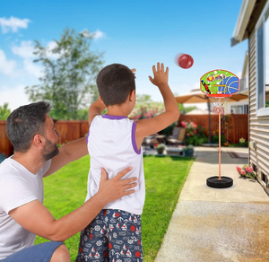Adjustable Height Kids' Basketball Hoop Play Set