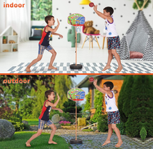 Load image into Gallery viewer, Adjustable Height Kids&#39; Basketball Hoop Play Set
