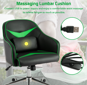 Adjustable Height Massaging Lumbar Task Chair