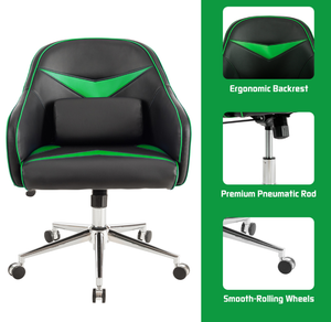 Adjustable Height Massaging Lumbar Task Chair