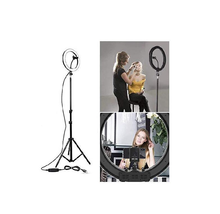 Load image into Gallery viewer, 10-inch Selfie Tripod Light with Smart Phone Holder
