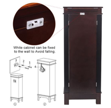 Load image into Gallery viewer, Brown 8-Drawer Jewelry Armoire
