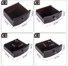 Load image into Gallery viewer, Brown 8-Drawer Jewelry Armoire
