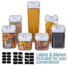Load image into Gallery viewer, Cheer Collection 7-Piece Airtight Food Storage Container Set
