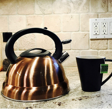 Load image into Gallery viewer, Cool Grip Stainless Steel 3L Whistling Tea Kettle
